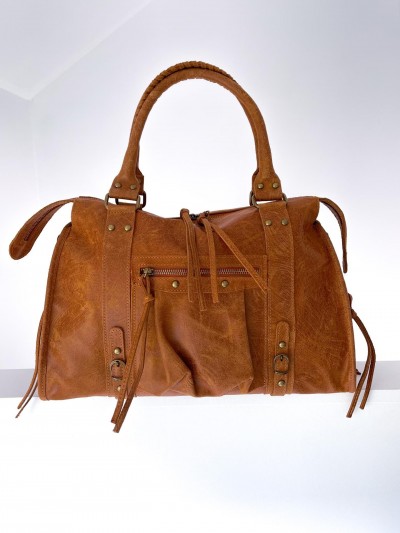 Grote Belle-tas (ruw leer)
