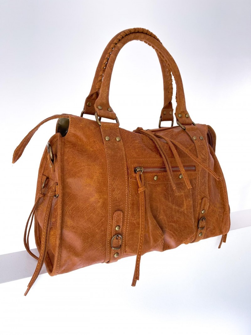 Grote Belle-tas (ruw leer)