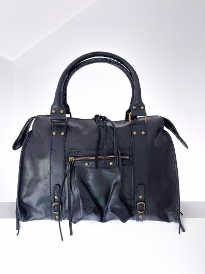 Sac Belle croute de cuir -...