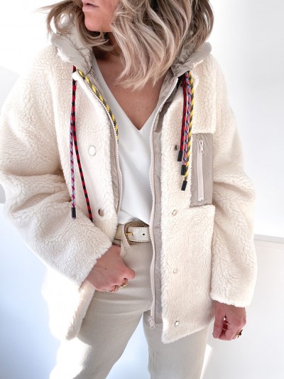 Oversized jas - Fleece en...