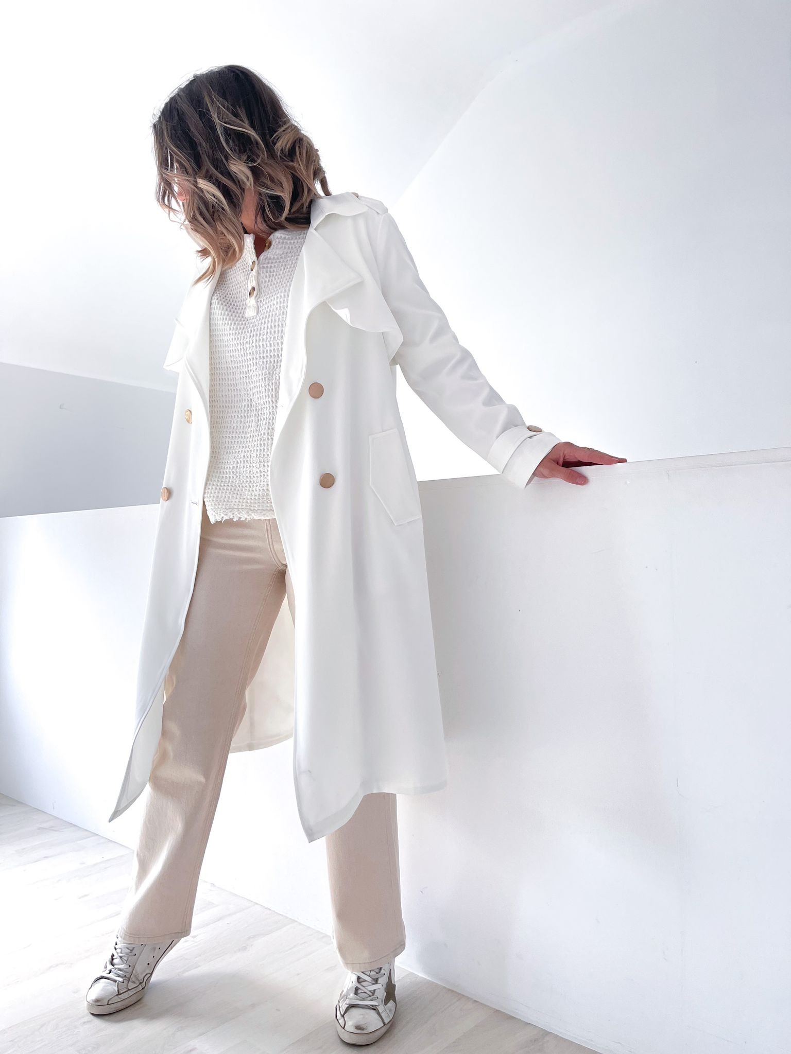 Veste/Trench - Boutons dorés