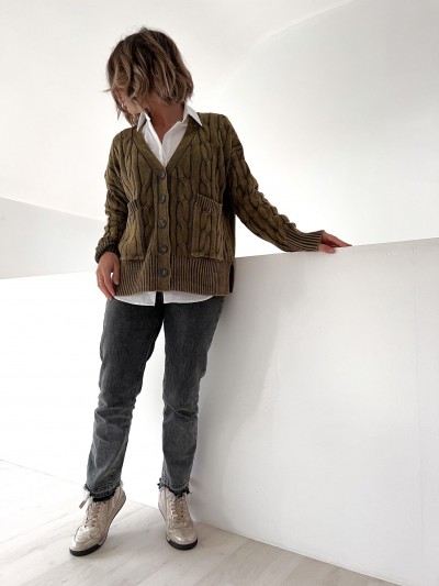 Gilet 100% Coton - Kaki