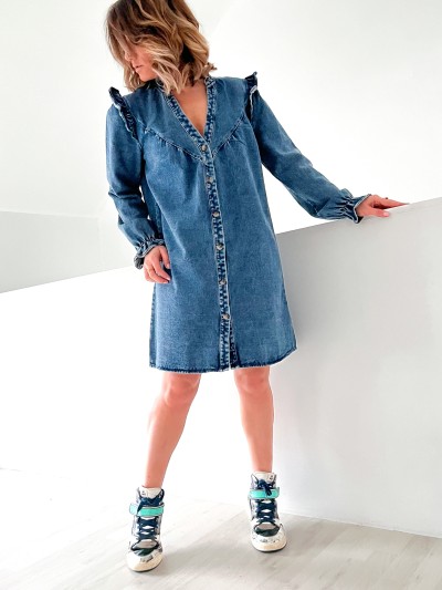 Robe Chemise en Jeans