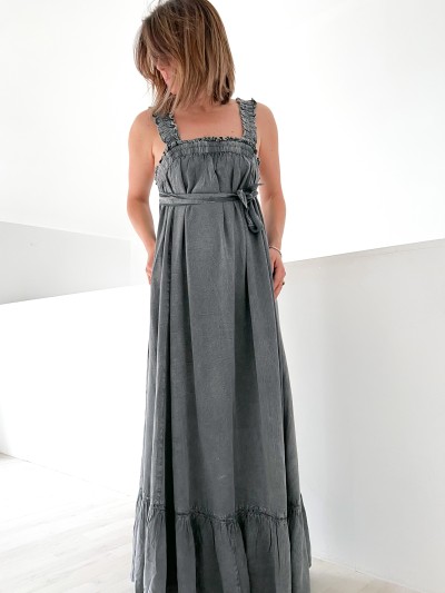 Robe longue - Large brides...