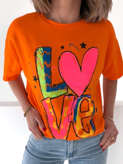 T-Shirt Love - Orange