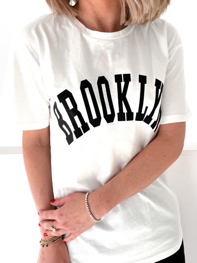 T-Shirt Blanc Brooklyn