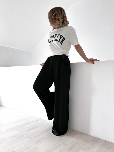 Pantalon Adèle large - Noir