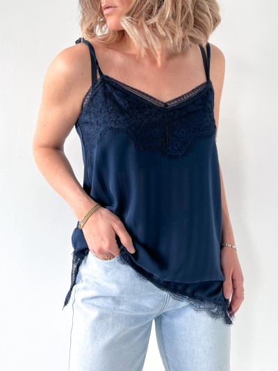 Top/Blouse dentelle ligné...