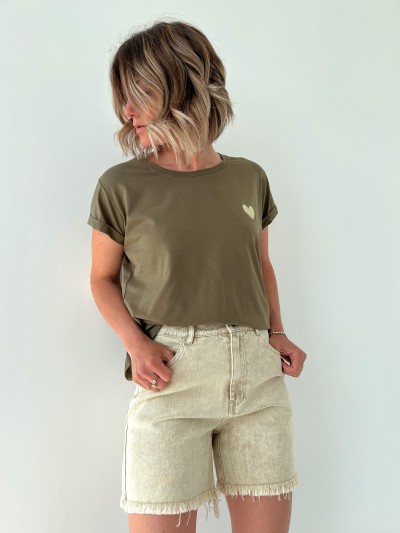 Short en Jeans à franges -...