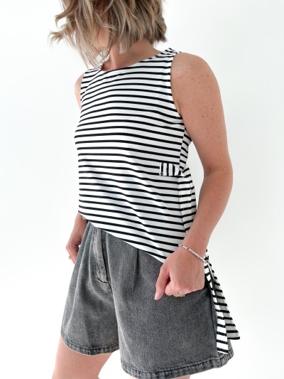 Short en Jeans avec ceinture