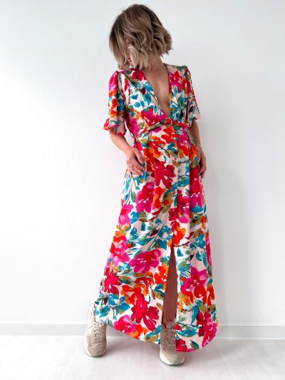 Robe Chemise à fleurs