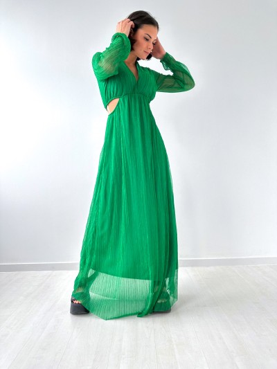 Robe Pauline en voile - Vert 