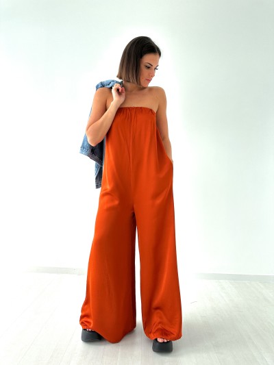 Combinaison bustier soyeuse...
