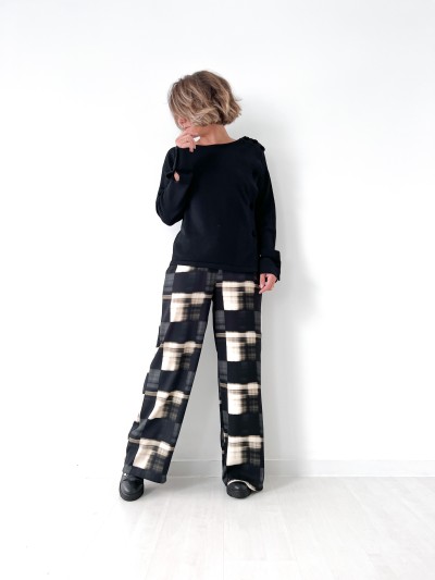 Pantalon à carreaux