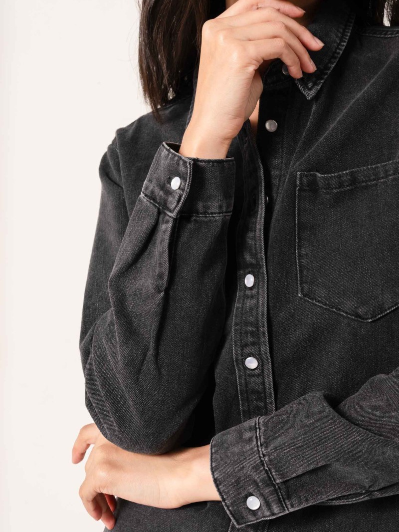 Celia-overhemd van denim