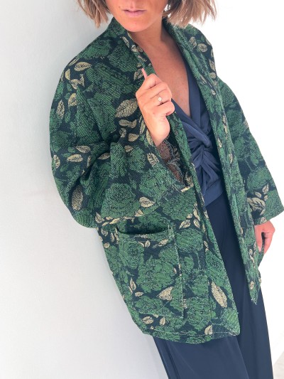 Veste Chic Milan à fleurs