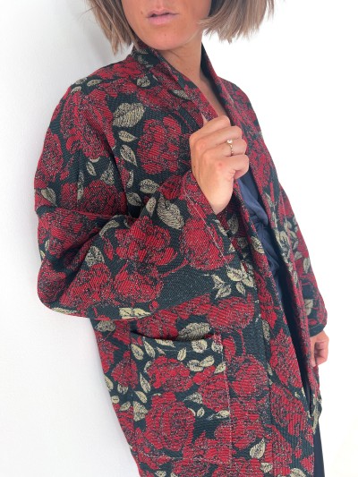 Veste Chic Milan à fleurs
