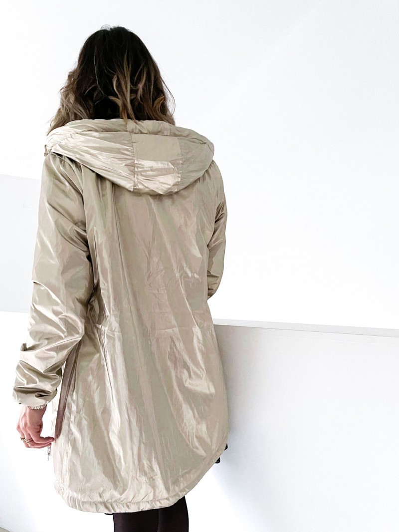 Veste de pluie longue fourr e imperm able