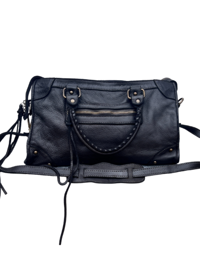 Sac BAG en cuir lisse - Noir