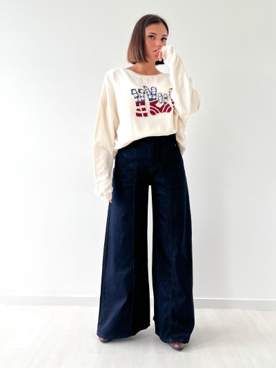 Jeans Palazzo scintillant