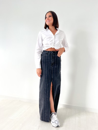 Jupe Longue en Jeans...