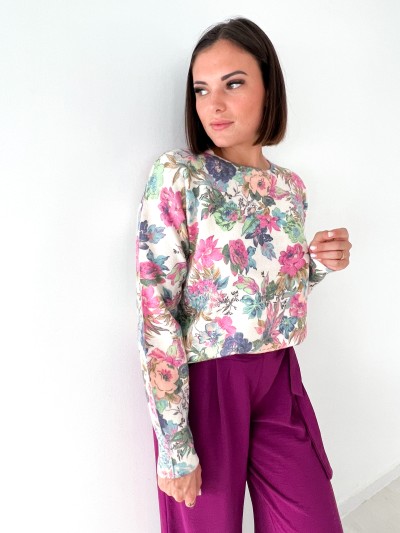 Pull fleurs