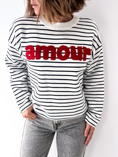Pull Marin amour