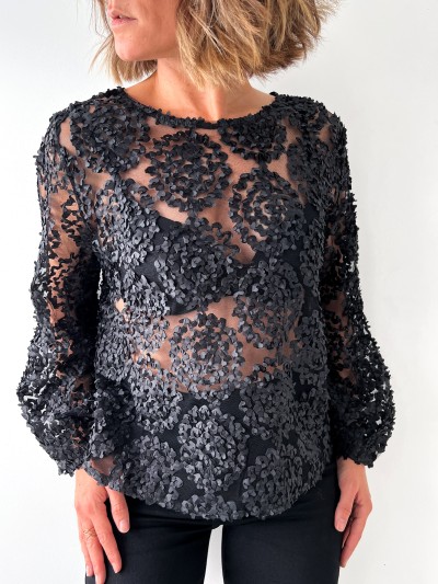 Blouse Camille transparante...