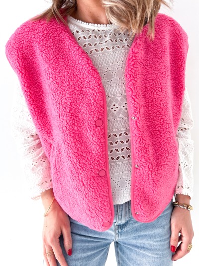 Gilet Minouche bis - Fuchsia