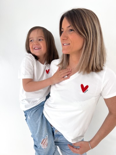 T-shirt Maman - Blanc