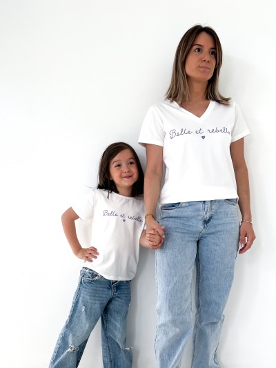 T-shirt Belle et Rebelle -...