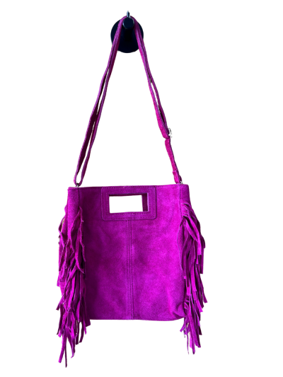 Tasche Mare en daim - fuchsia