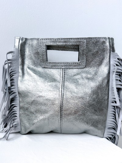 Tasche „Mare“ aus glitzerndem Leder