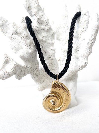 Collier Coquillage - Noir