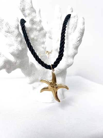 Collier Etoile - Noir