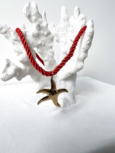 Collier Etoile - Corail