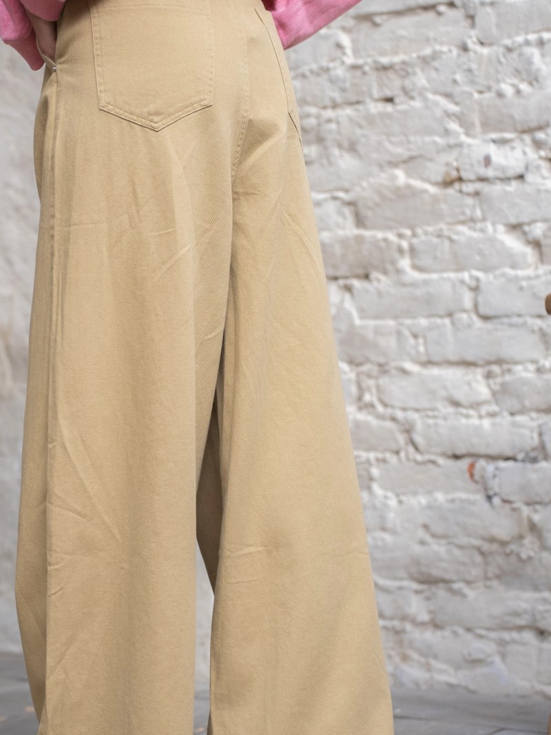 Pantalon large coton outlet