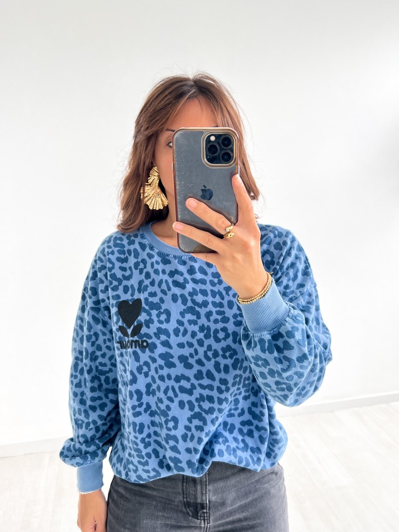 Pull leopard bleu online