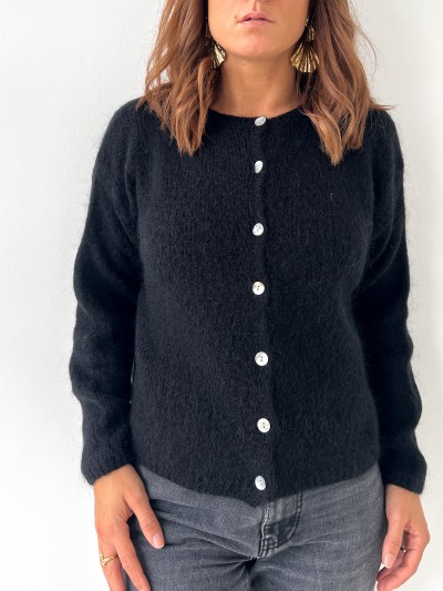 Eline vest omgekeerd - Zwart