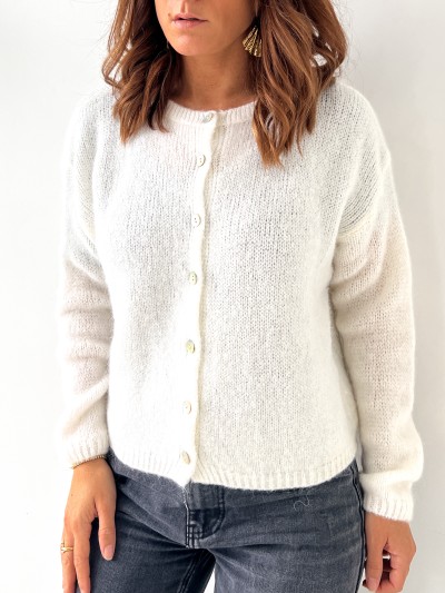 Eline vest omgekeerd - Beige