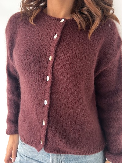 Gilet Eline vice-versa - Prune