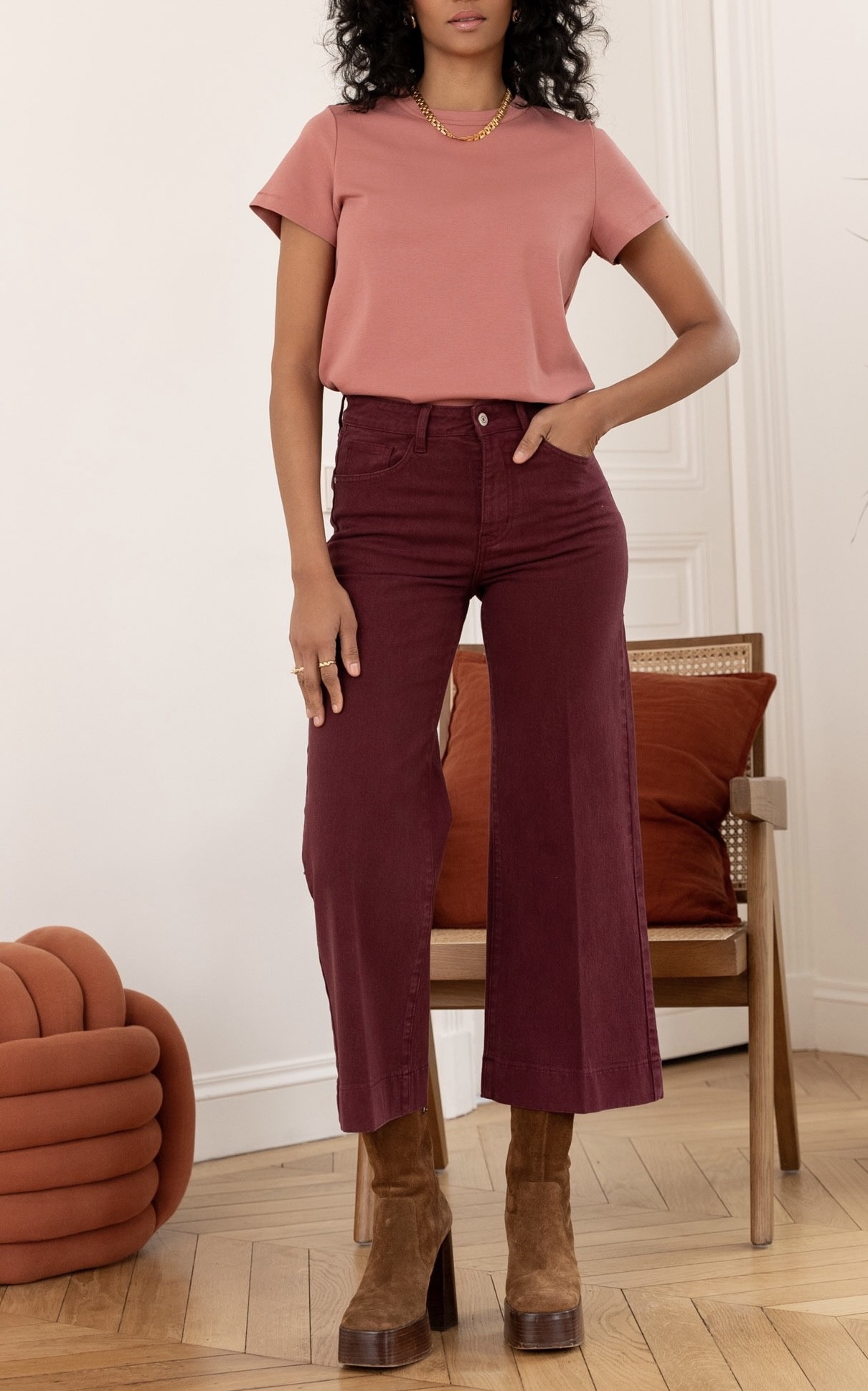 Jeans Windy Bordeaux