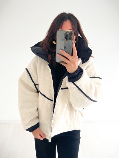Veste Lola Teddy - Creme