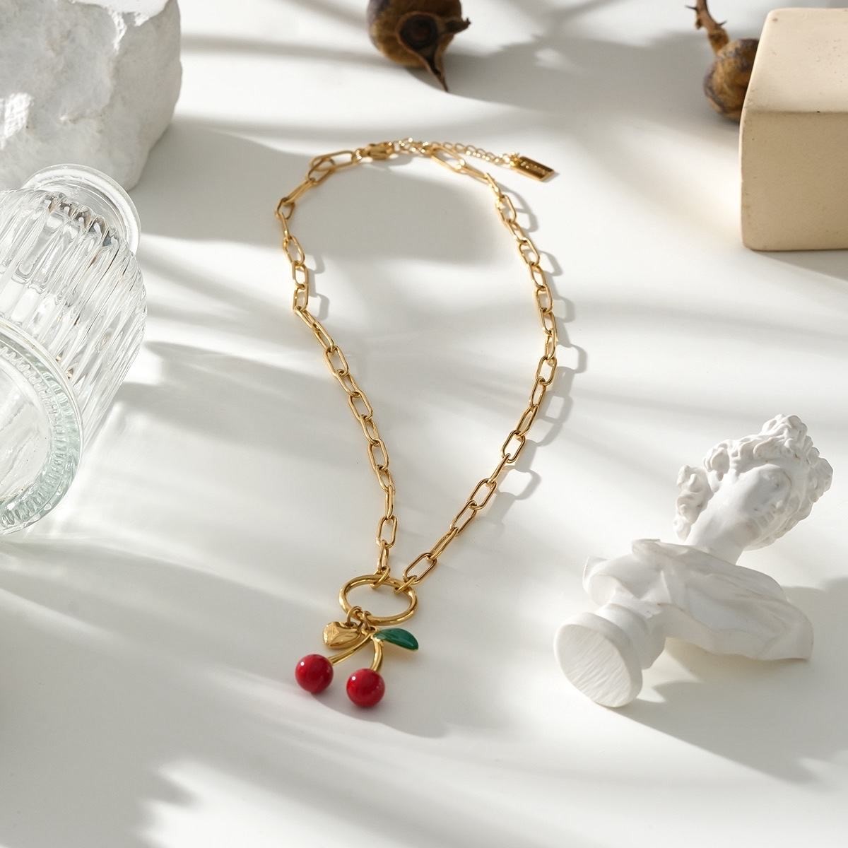 Collier Cerise en Acier