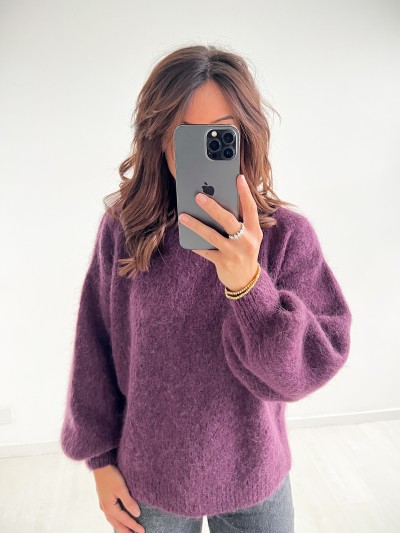 Pull mohair - Pflaume