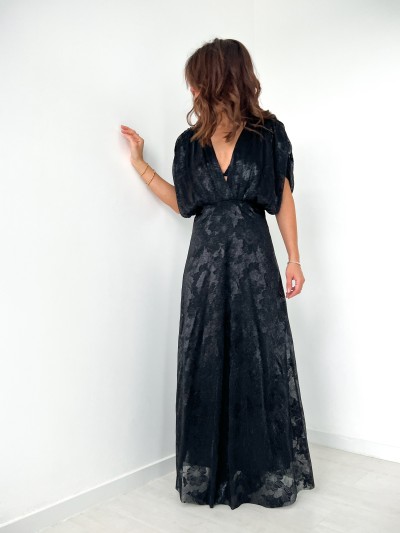 Robe longue Loli - Schwarz