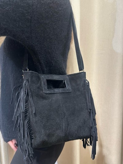 Sac Mare en daim - Bleu Marine