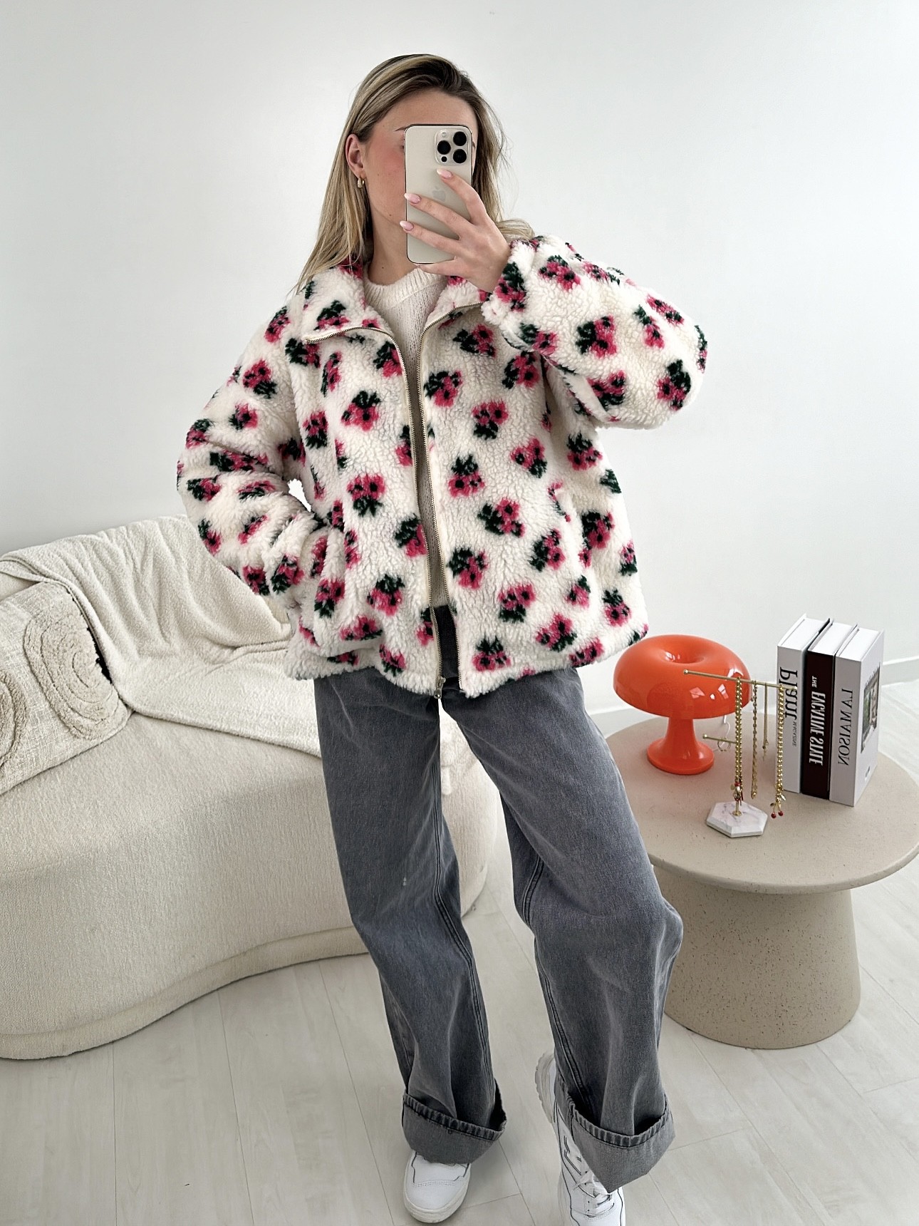 Veste / Gilet Polaire Lucie fleurie