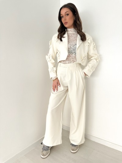 Pantalon Nova - Blanc Cassé
