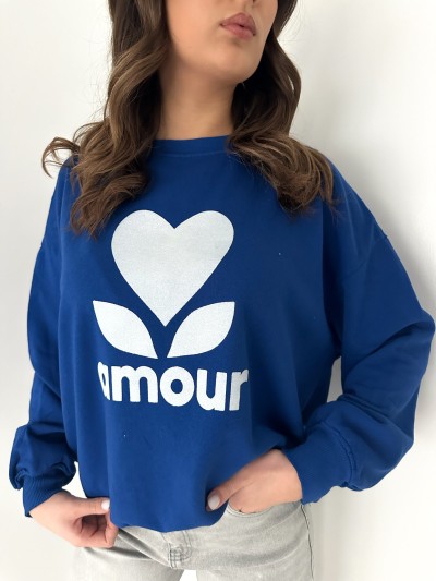 Sweat / Pull Amour - Bleu...